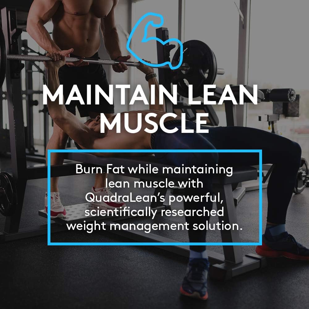 QuadraLean by RSP Nutrition - Stimulant-Free Weight Management Supplement with Metabolism Boosters, Energy Enhancers, and Appetite Support - Non-Stim Formula with CLA, L-Carnitine, and Green Tea Extract - 50 Servings
