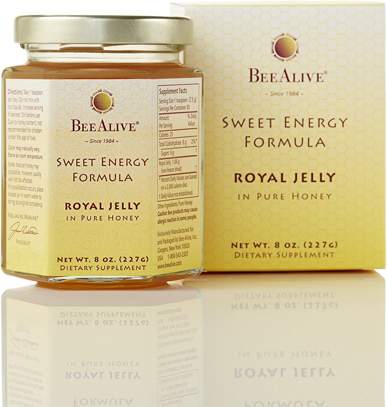 Queen's Harvest BeeAlive Sweet Energy Formula with Royal Jelly and Honey - Boost Energy Naturally