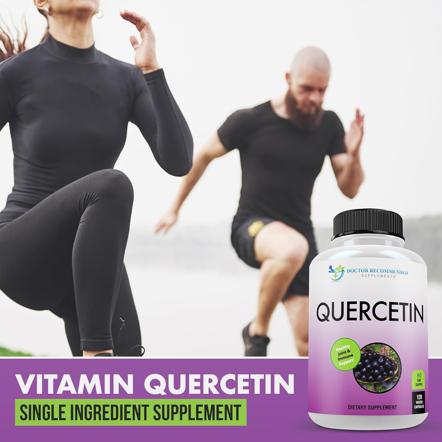 Quercetin 1000mg Doctor Recommended Supplements - Vegan & Non-GMO (360 Veggie Capsules)
