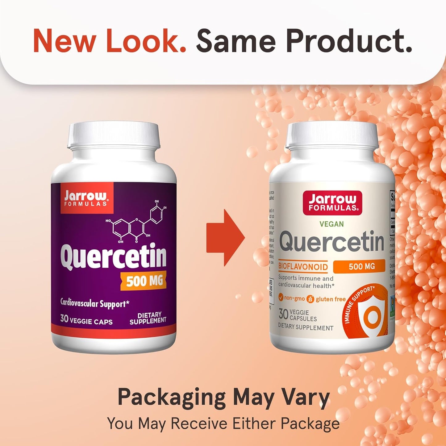 Quercetin 500mg Dietary Supplement for Cardiovascular & Immune Health - 30 Veggie Capsules