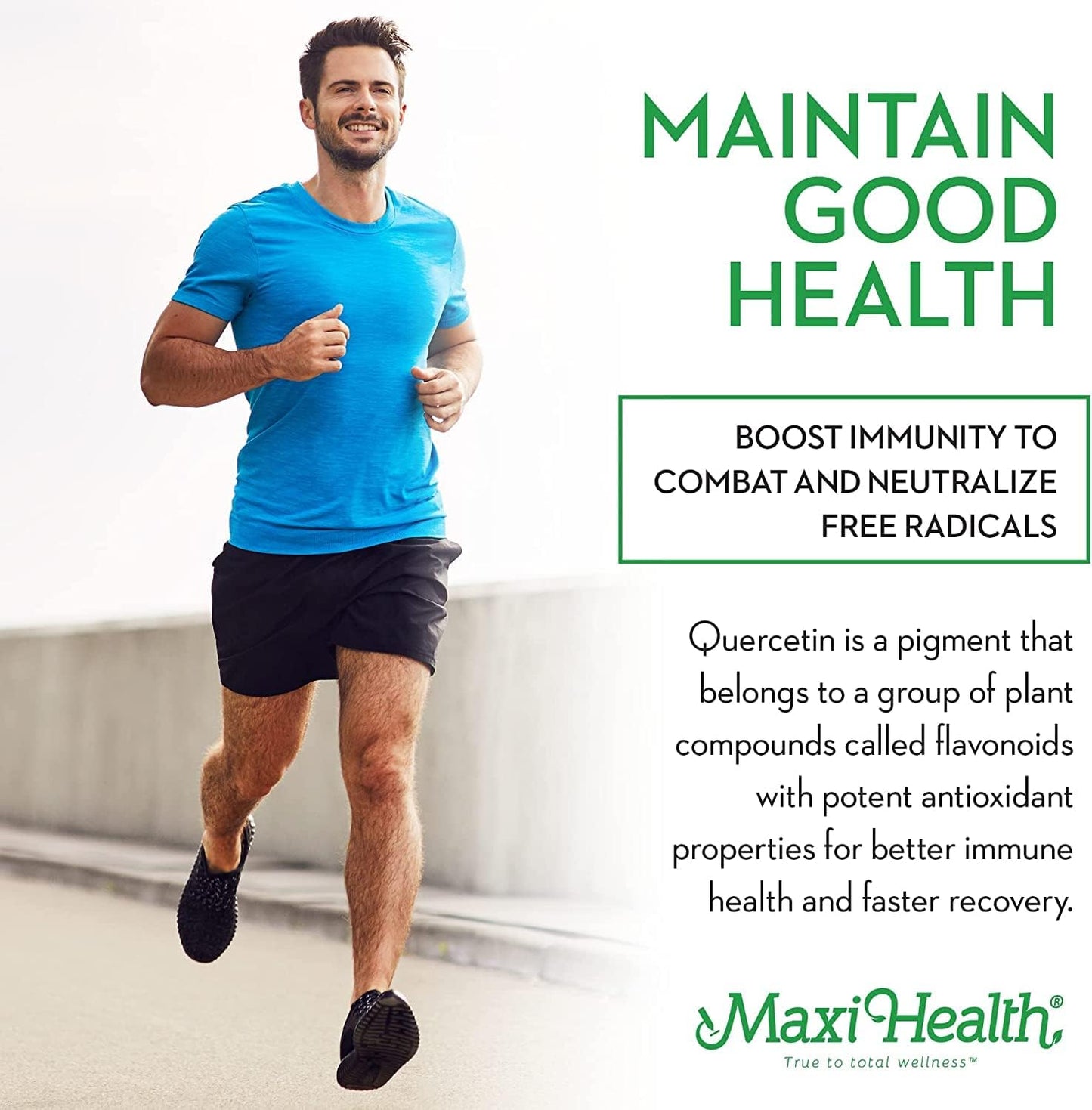 Quercetin 500mg with Zinc, Vitamin C, D, Elderberry - Vegetarian Supplement for Adults - 90 Capsules x 2 - Kosher Certified