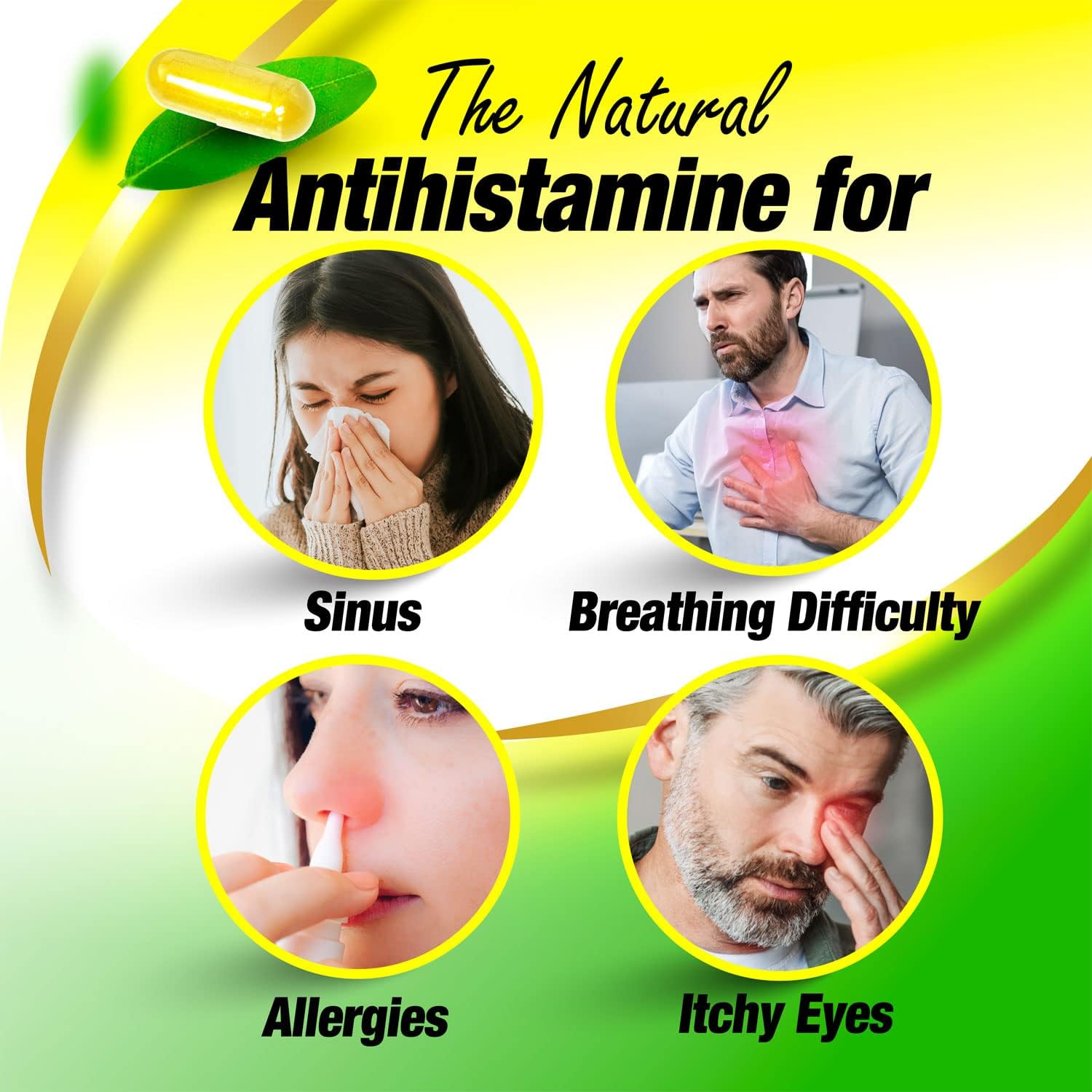 Quercetin SunActive IsoQ Bioflavonoids with Vitamin C - Immune Boost, Allergy Relief, Sinus & Cardio Support - 60 Capsules