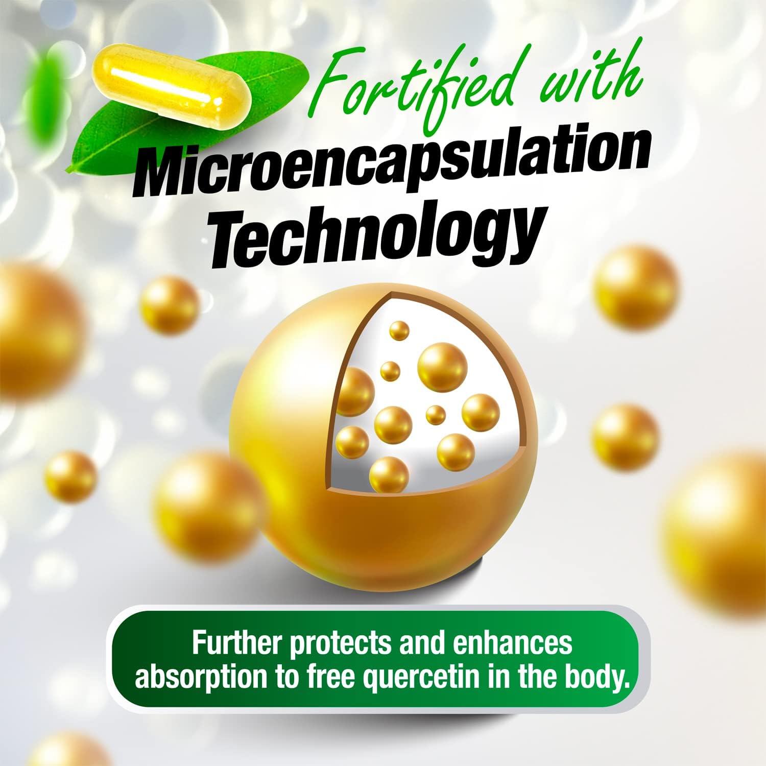 Quercetin SunActive IsoQ Bioflavonoids with Vitamin C - Immune Boost, Allergy Relief, Sinus & Cardio Support - 60 Capsules