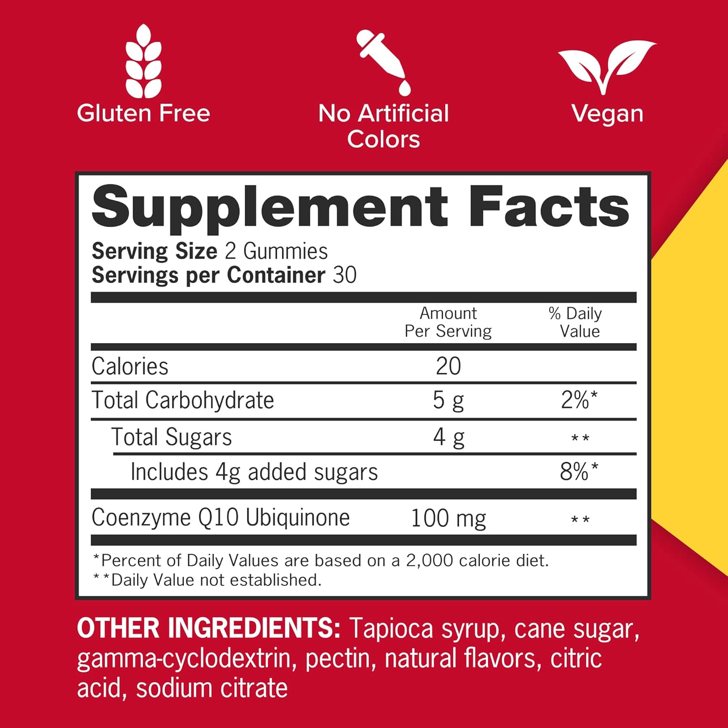 Qunol CoQ10 Gummies - 100mg, Heart Health Support, Vegan & Gluten Free, High Absorption, 2 Month Supply (120 Gummies)