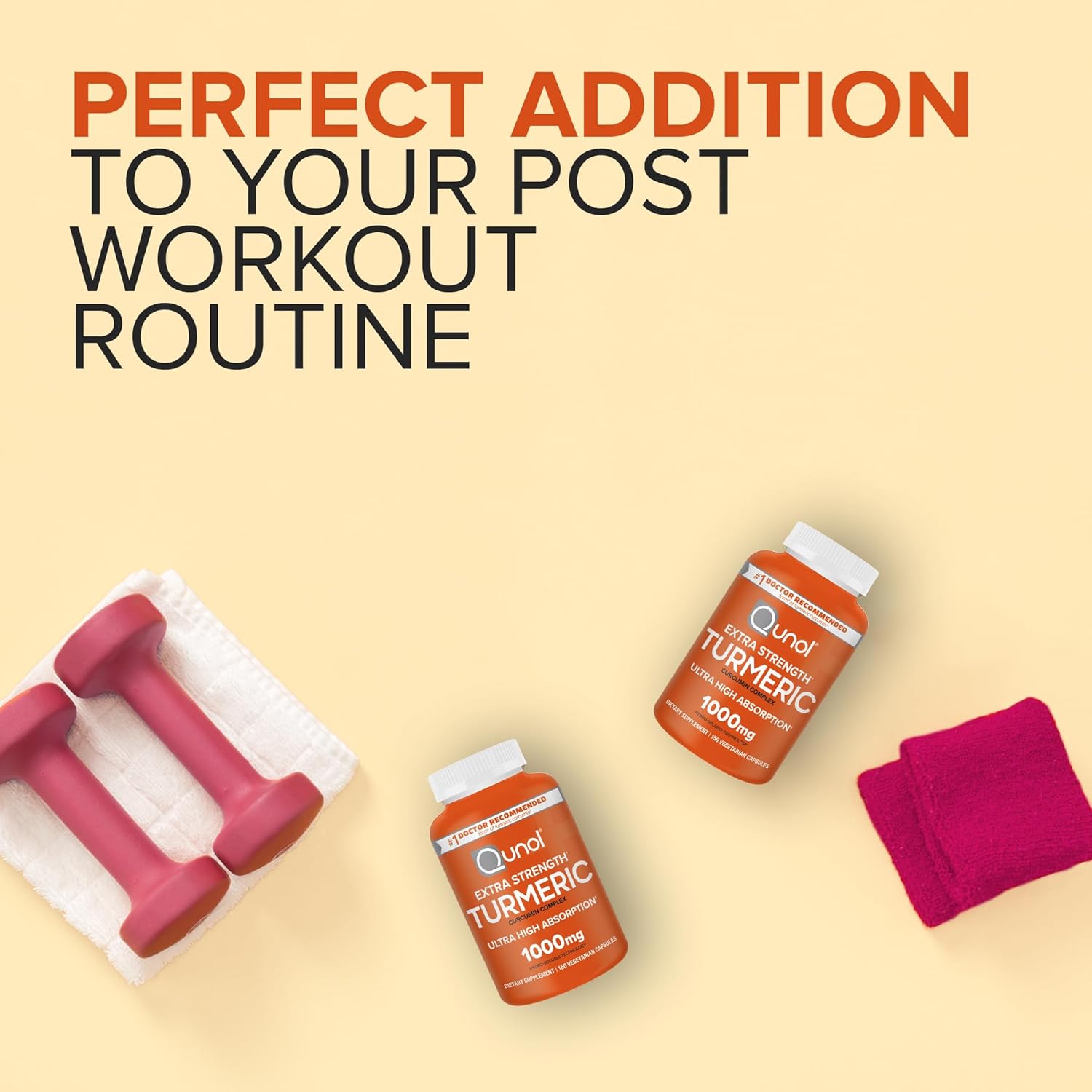 Qunol Turmeric Curcumin Supplement, 1000mg, High Absorption, Joint Support, Extra Strength Capsules, 150 Count - Best Turmeric Supplement