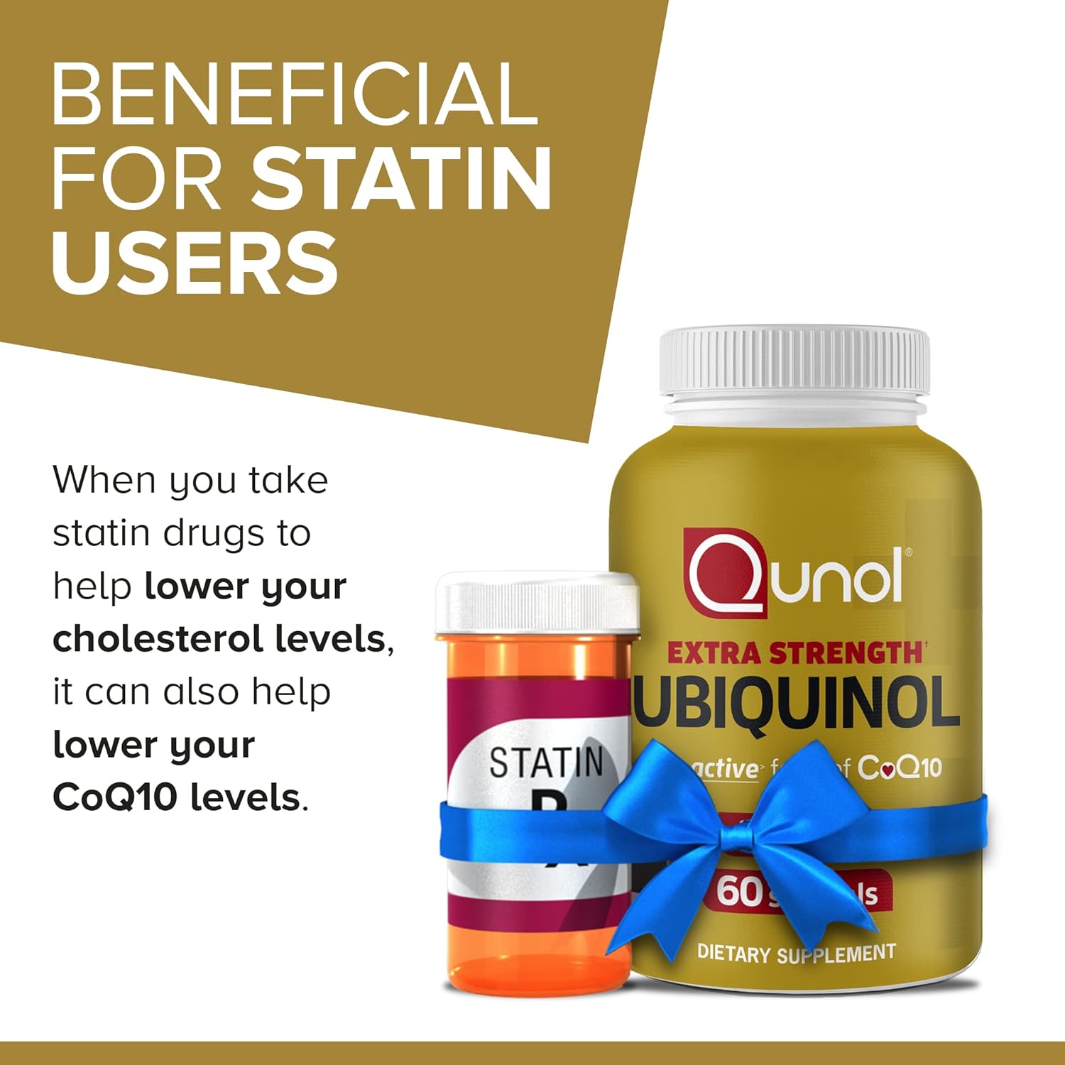 Qunol Ubiquinol CoQ10 200mg Softgels - 120 Count Total - Heart Health Antioxidant - Active Form Ubiquinol 200mg - Pack of 2