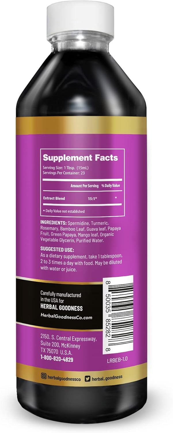 Radiance Boost Herbal Extract Blend - Natural Non-GMO Liquid Supplement for Glowing, Radiant, and Supple Skin Support - 12oz Bottle