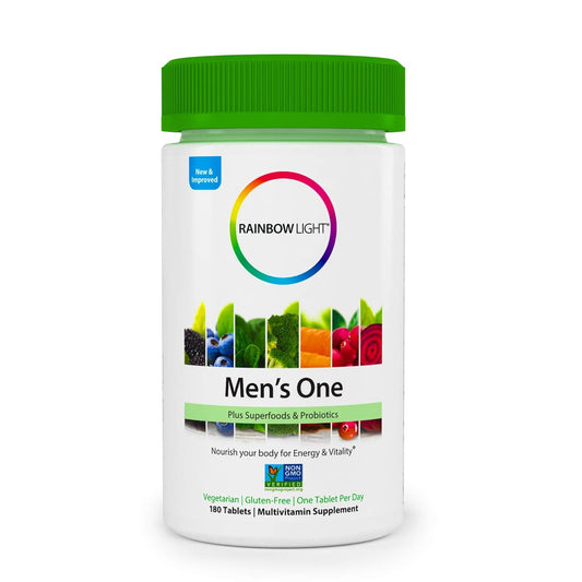 Rainbow Light Men's One Multivitamin Supplement - 180 Tablets, 180 Count Bottle