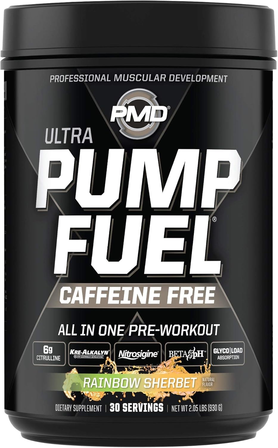 Rainbow Sherbet Pre Workout Bundle: Caffeine Free Pump Fuel & Omega Cuts Elite Healthy Weight Support - 30 Servings & 90 Softgels