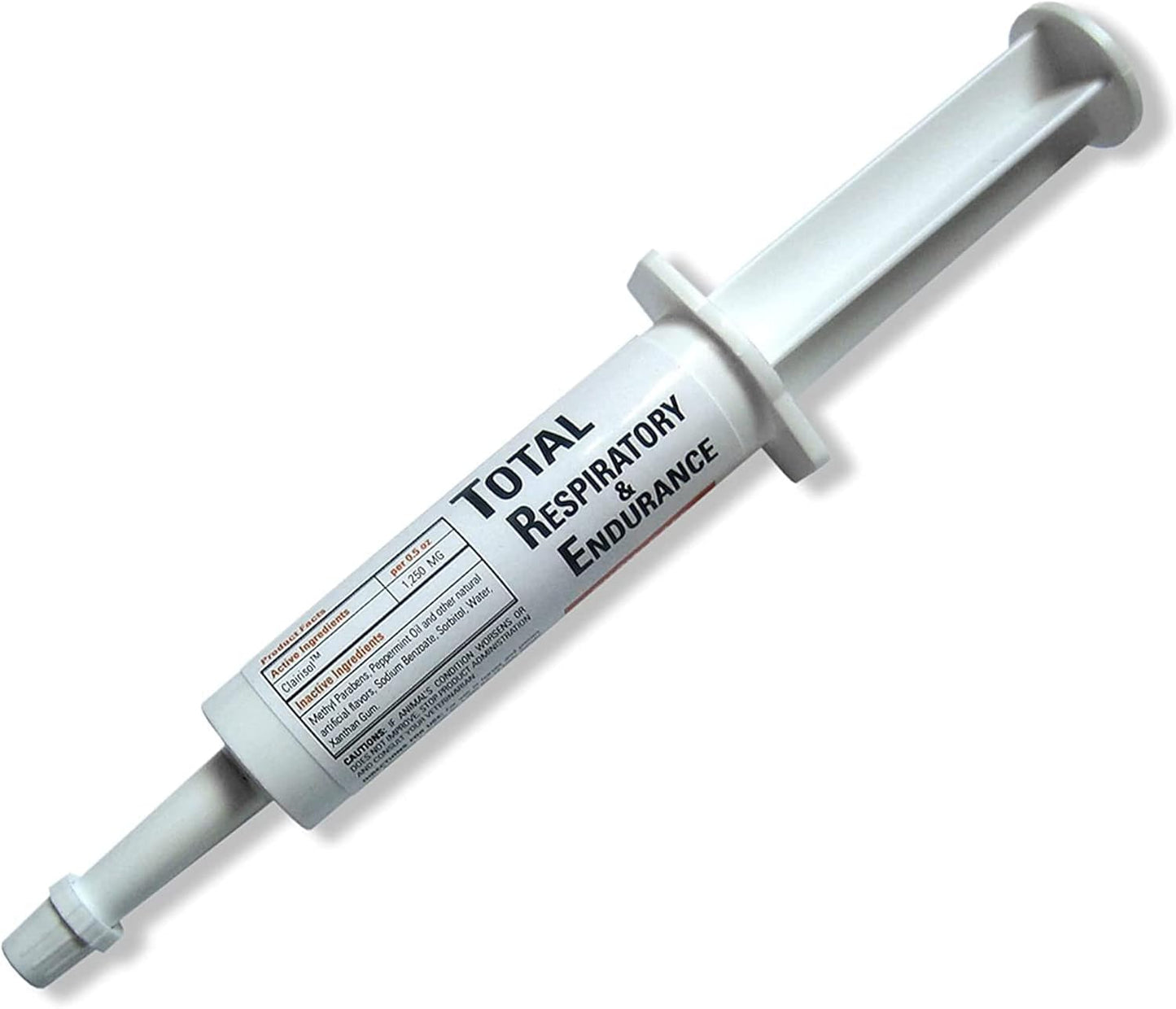 Ramard Total Respiratory & Endurance Syringe for Horses - Equine Vitamins & Supplements with Clairisol & Peppermint Oil - 1/2 oz, 1-Pack