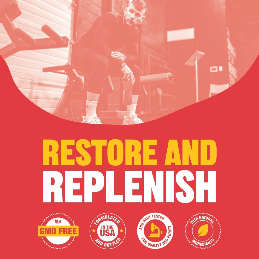 Raw Barrel L-Glutamine Tablets - 1000mg, Non GMO, Vegan & Gluten Free