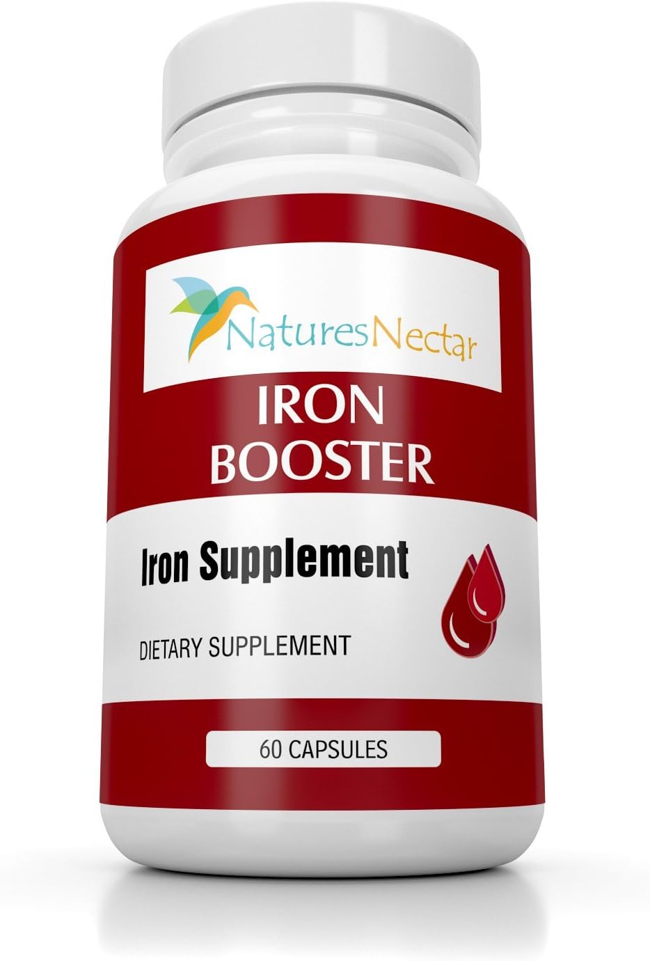 Raw Iron Vitamins for Women - Non-Constipating Iron Supplement to Boost Red Blood Cell Production - Best Anemia Iron Pills
