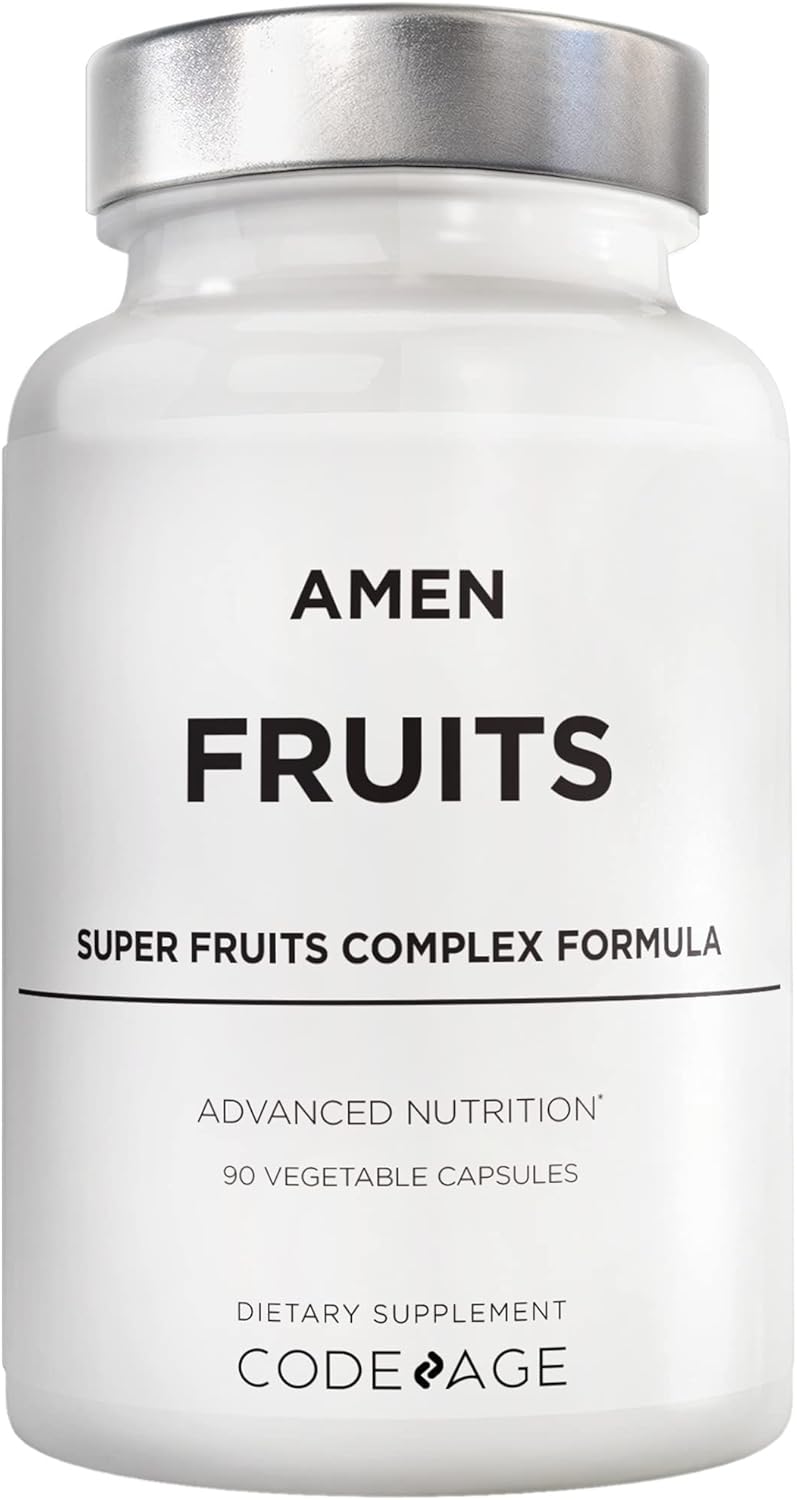 Raw Multivitamin with Over 20 Whole Fruit Extracts, Berries, Antioxidant Polyphenols, and Flavonoids - Tropical Fruits Supplement - Non-GMO - 90 Capsules