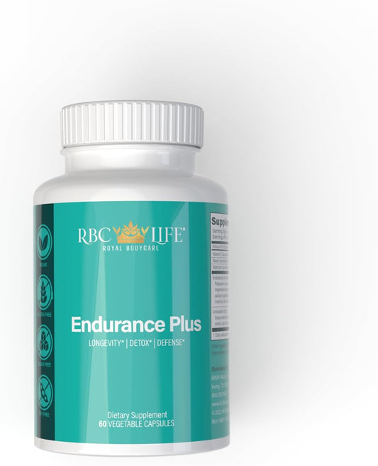 RBC Life Endurance Plus Supplement - 60 Capsules (Formerly Microhydrin Plus)