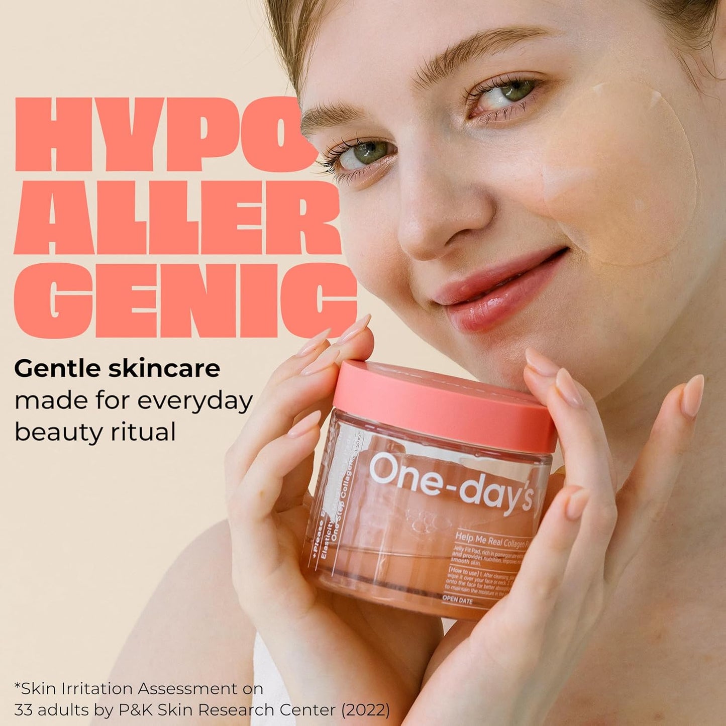 Real Collagen Pad for Skin Firming & Moisturizing - 70 Korean Pads for Daily Elasticity Care