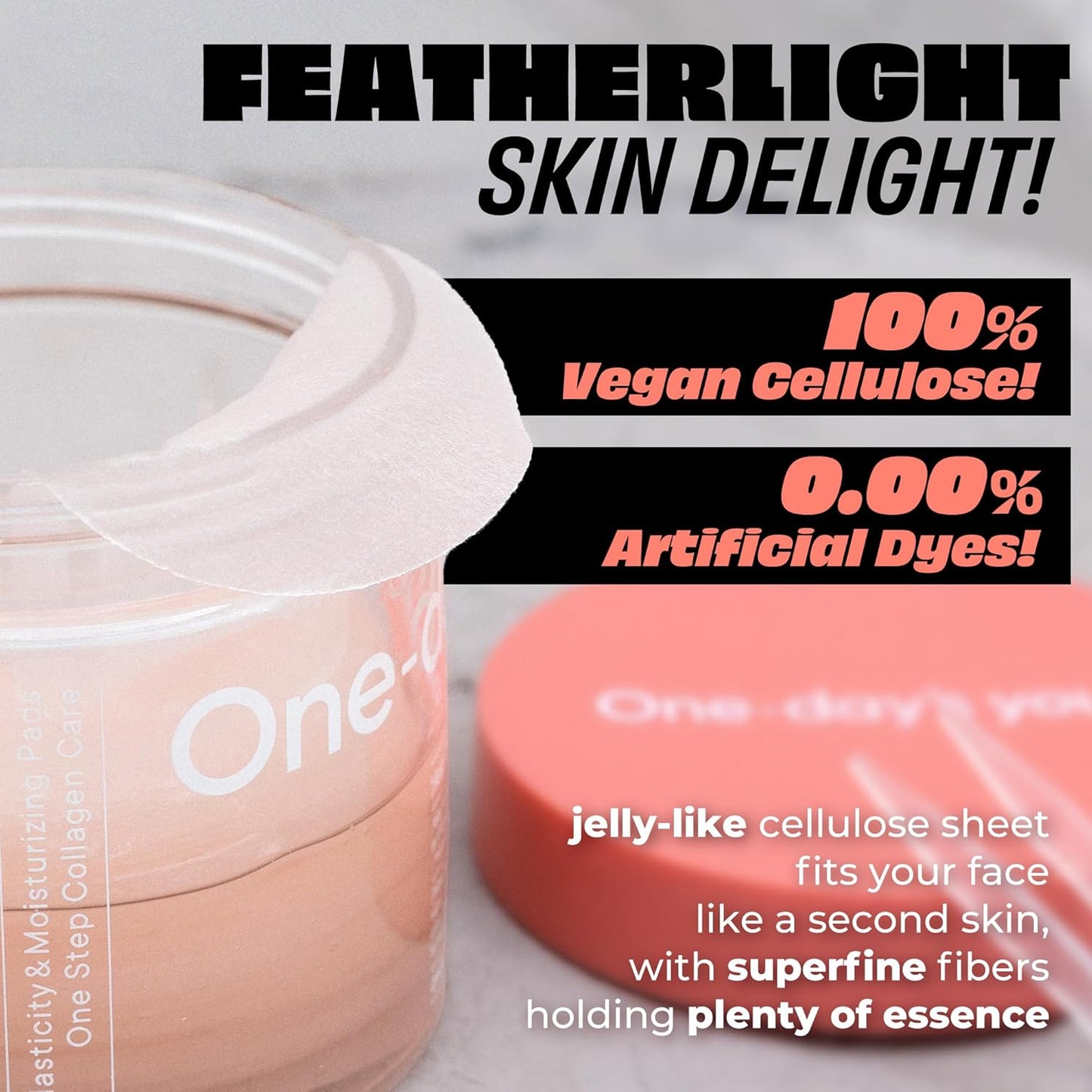 Real Collagen Pad for Skin Firming & Moisturizing - 70 Korean Pads for Daily Elasticity Care
