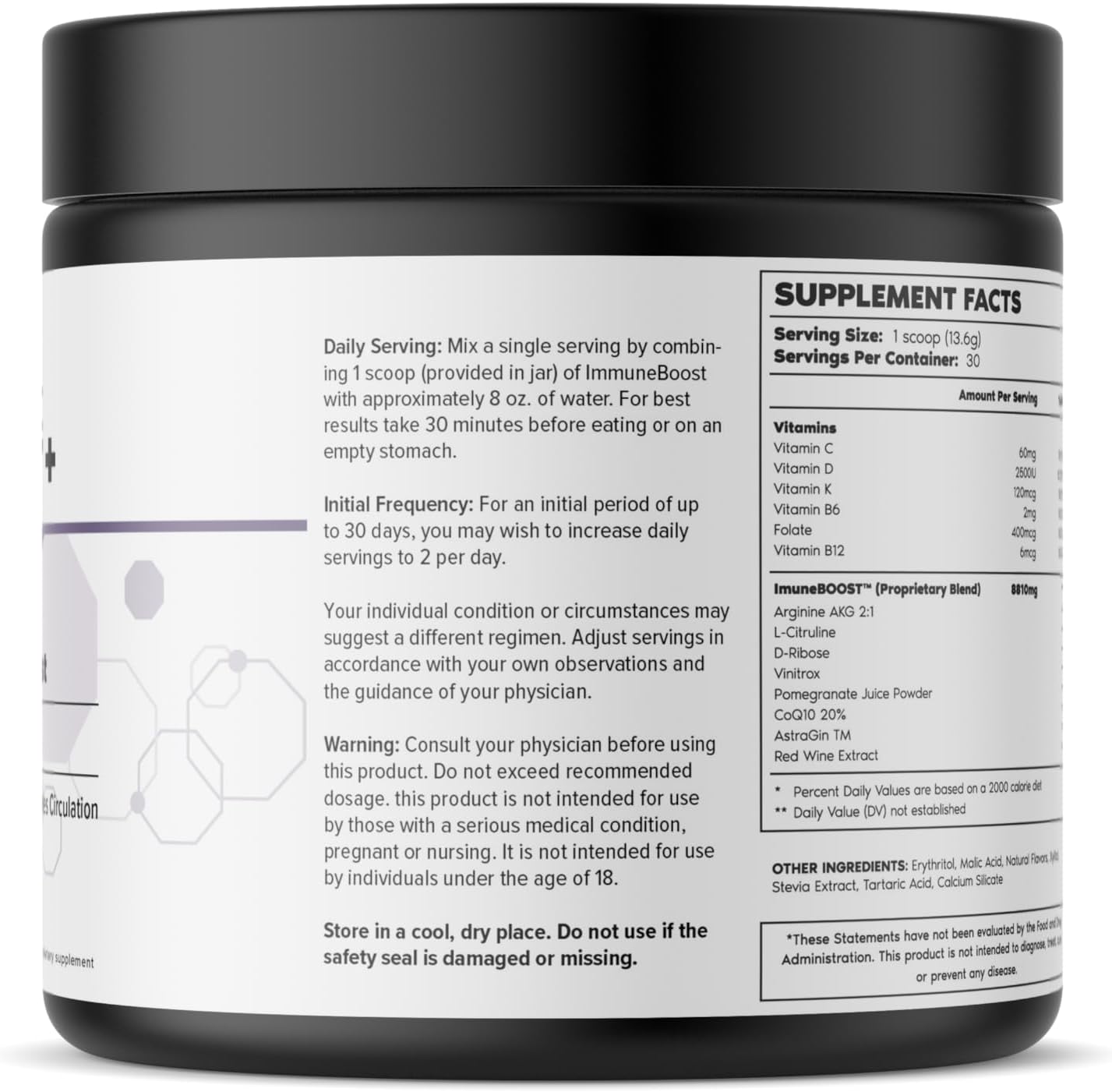 Real Science Nutrition Immune Boost Plus Powder | Natural Immunity Formula, Boosts Immune System Health, More Effective Than Elderberry, Zinc, Echinacea