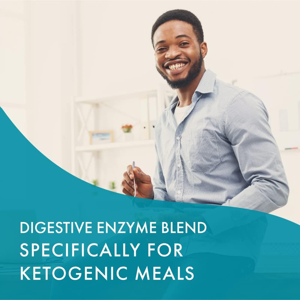 Real-Zymes™ KETO Digestive Enzymes Supplement with Probiotics - Natural Relief for Digestive Issues - 90 Capsules