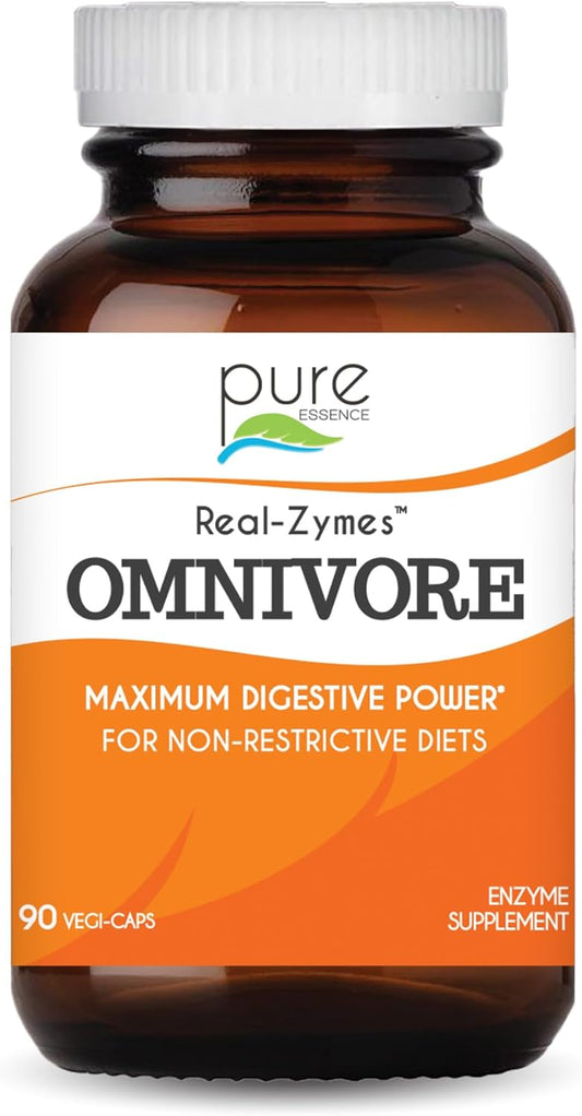 Real-Zymes™ OMNIVORE Digestive Enzymes Supplement with Probiotics - Natural Relief for Digestive Issues - 90 Capsules