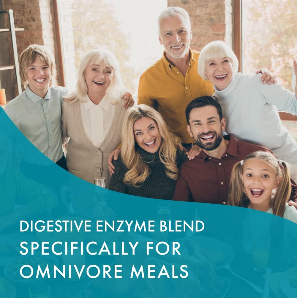 Real-Zymes™ OMNIVORE Digestive Enzymes Supplement with Probiotics - Natural Relief for Digestive Issues - 90 Capsules