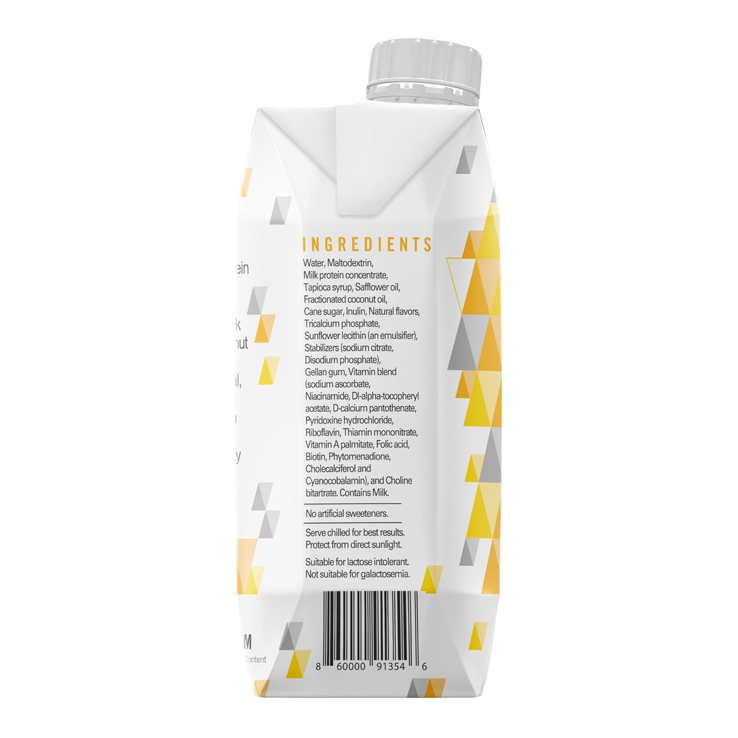 Reason Premium High Calorie Protein Drink - Soy, Gluten, and Artificial Sweetener-Free - Lactose-Friendly Strawberry Flavor - 11 oz, 12 Pack