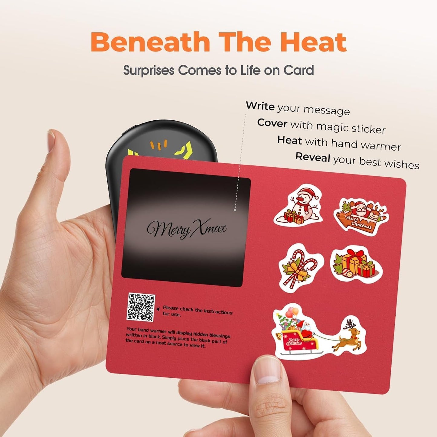 Rechargeable Hand Warmers Gift Set for Men and Women - 2 Pack Fast Heating Electric Hand Warmer Kit - Portable Hot Hands Handwarmers for Outdoors, Golf, Hunting, Camping - Includes Gift Box