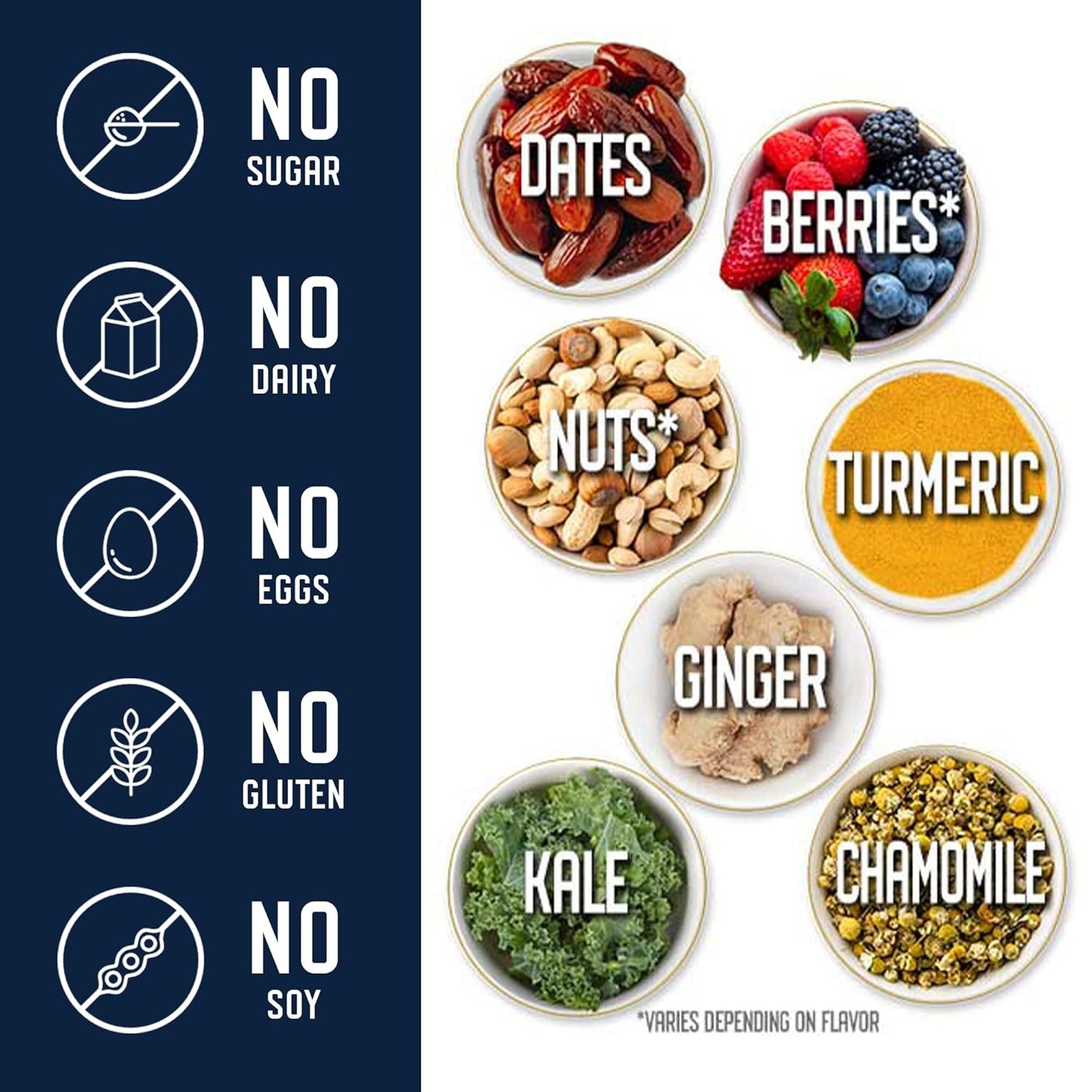Recovery Snack Bars - All-Natural Superfood Bar for Post-Workout Nutrient Support - 12 Bars (Peanut Butter)