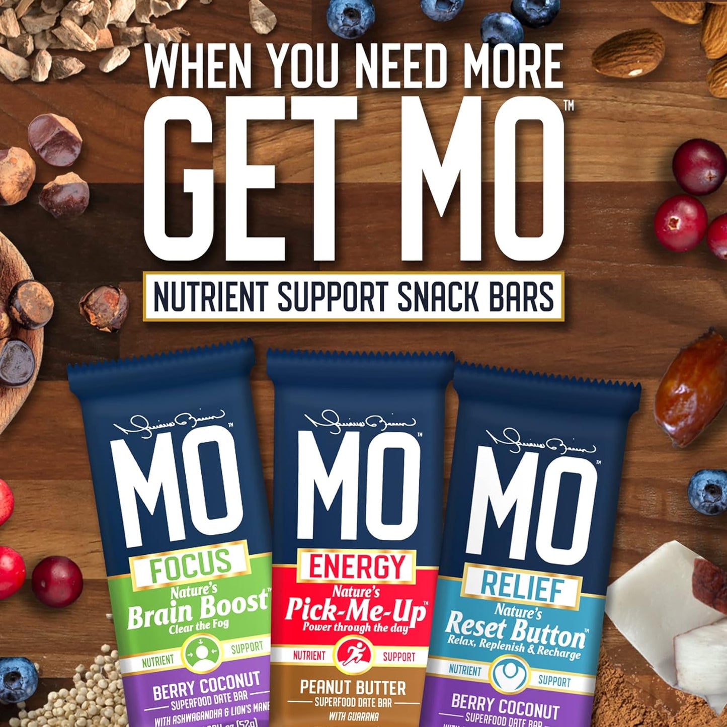 Recovery Snack Bars - All-Natural Superfood Bar for Post-Workout Nutrient Support - 12 Bars (Peanut Butter)