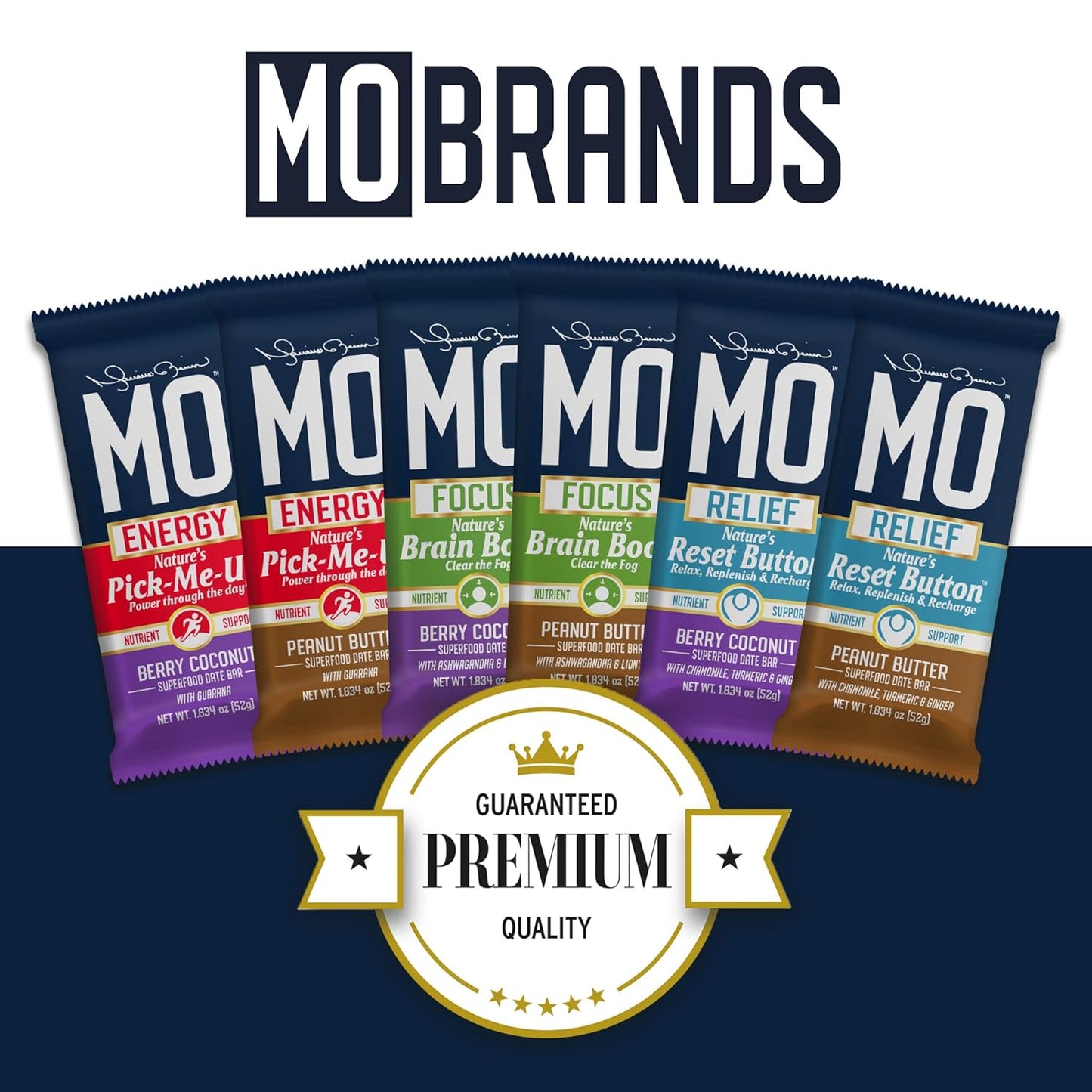 Recovery Snack Bars - All-Natural Superfood Bar for Post-Workout Nutrient Support - 12 Bars (Peanut Butter)