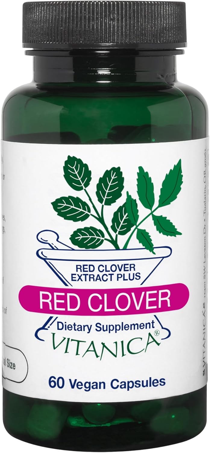 Red Clover Blossom and Leaf Extract 500mg - Menopause Relief Support for Women - 60 Capsules, 2 Month Supply - Non-GMO, Gluten Free, Vegan Supplement