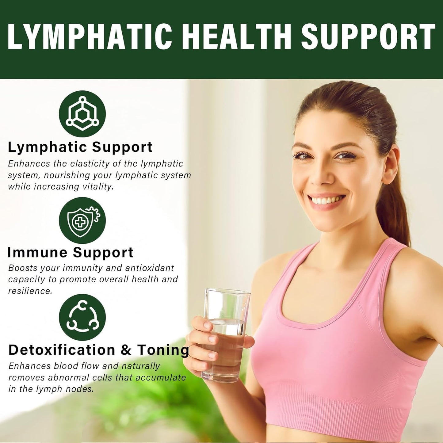 Red Clover Lymphatic Drainage Drops for Edema, Liquid Supplement to Support Lymph System, Cleanse and Boost Immune System