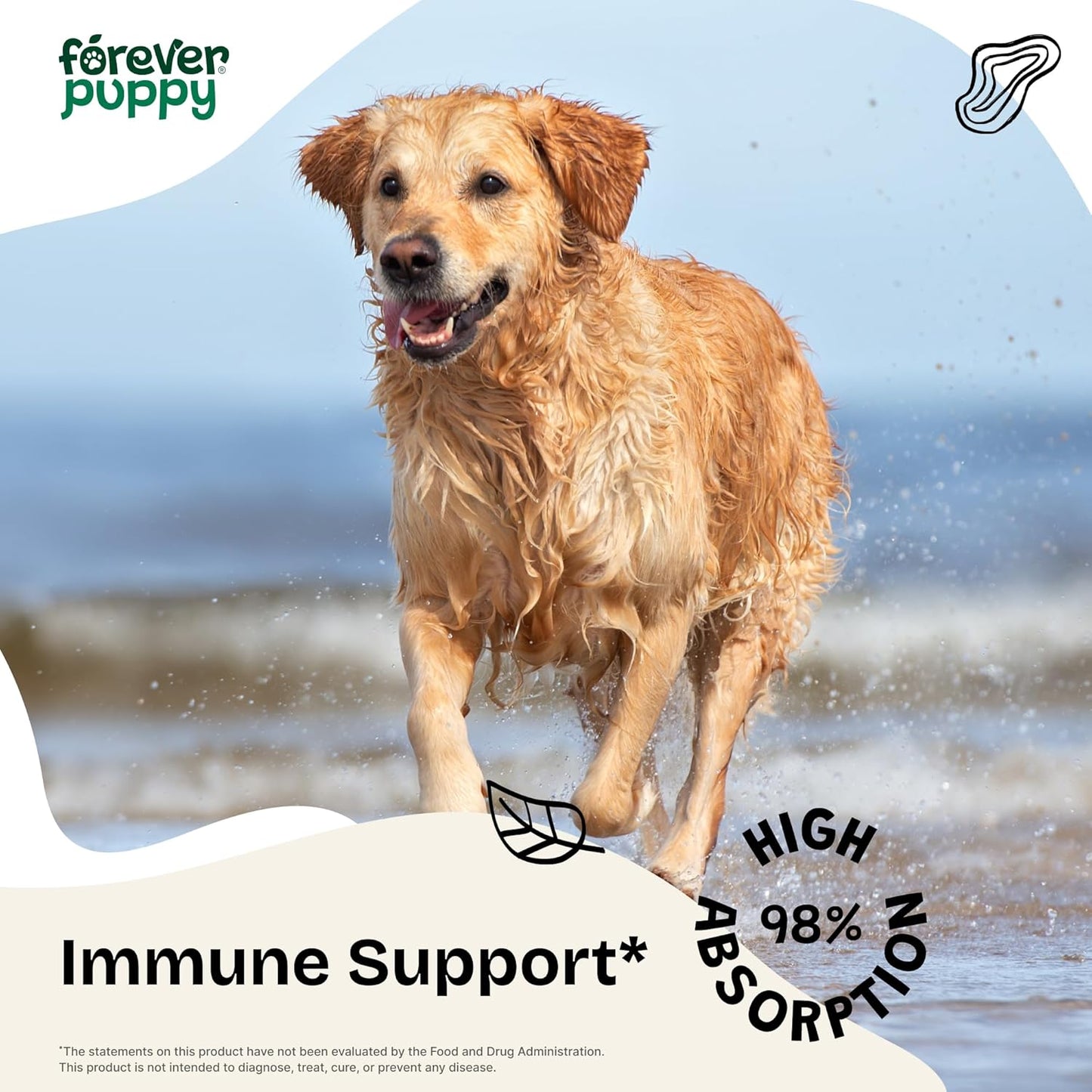 Red Reishi Mushroom Liquid Drops for Dogs - Immune Support Supplement - Dog Food Supplements - All Breeds & Sizes - 2 oz