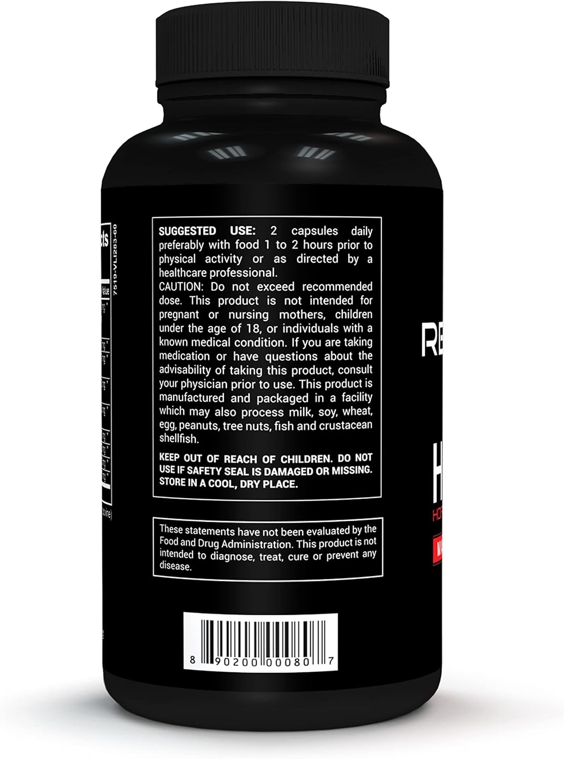 Red Stag Ultra Horny Goat Weed Supplement with Maca, Tribulus, Saw Palmetto, Tongkat Ali - 60 Capsules for Men's Health & Male Enhancement