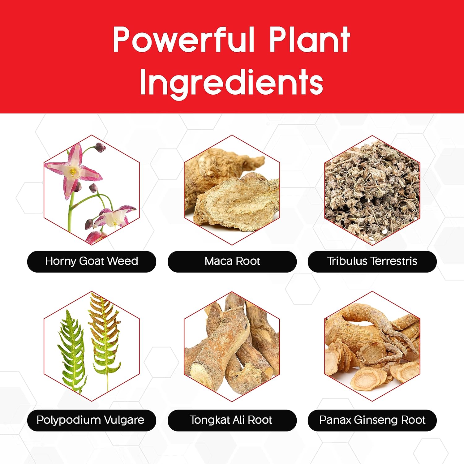 Red Stag Ultra Horny Goat Weed Supplement with Maca, Tribulus, Saw Palmetto, Tongkat Ali - 60 Capsules for Men's Health & Male Enhancement