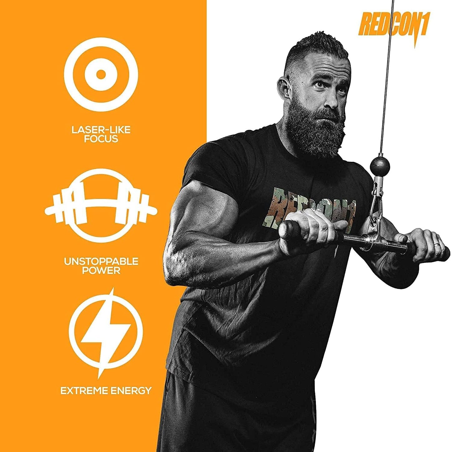 REDCON1 Total War RTD Pre Workout Drink - Orange Crush Flavor, Endurance Boost, Keto-Friendly Formula with Amino Acids and Citrulline Malate - 12 Servings for Men & Women
