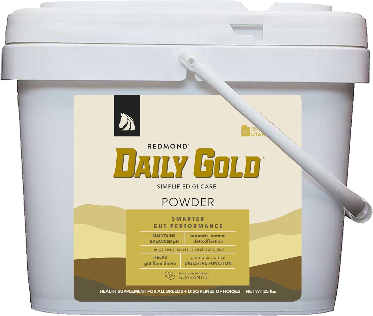 REDMOND Daily Gold Stress Relief for Horses - Natural Digestive & Ulcer Supplement