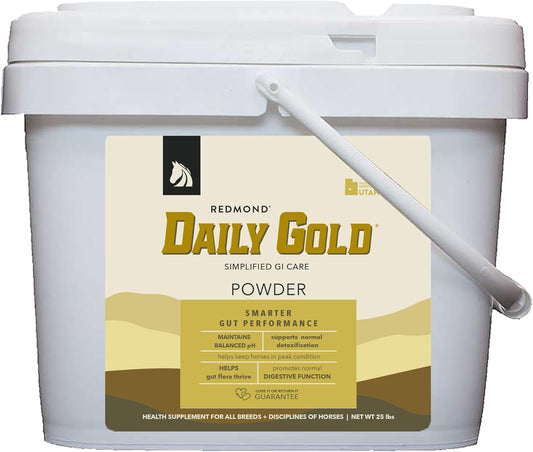 REDMOND Daily Gold Stress Relief for Horses - Natural Digestive & Ulcer Supplement