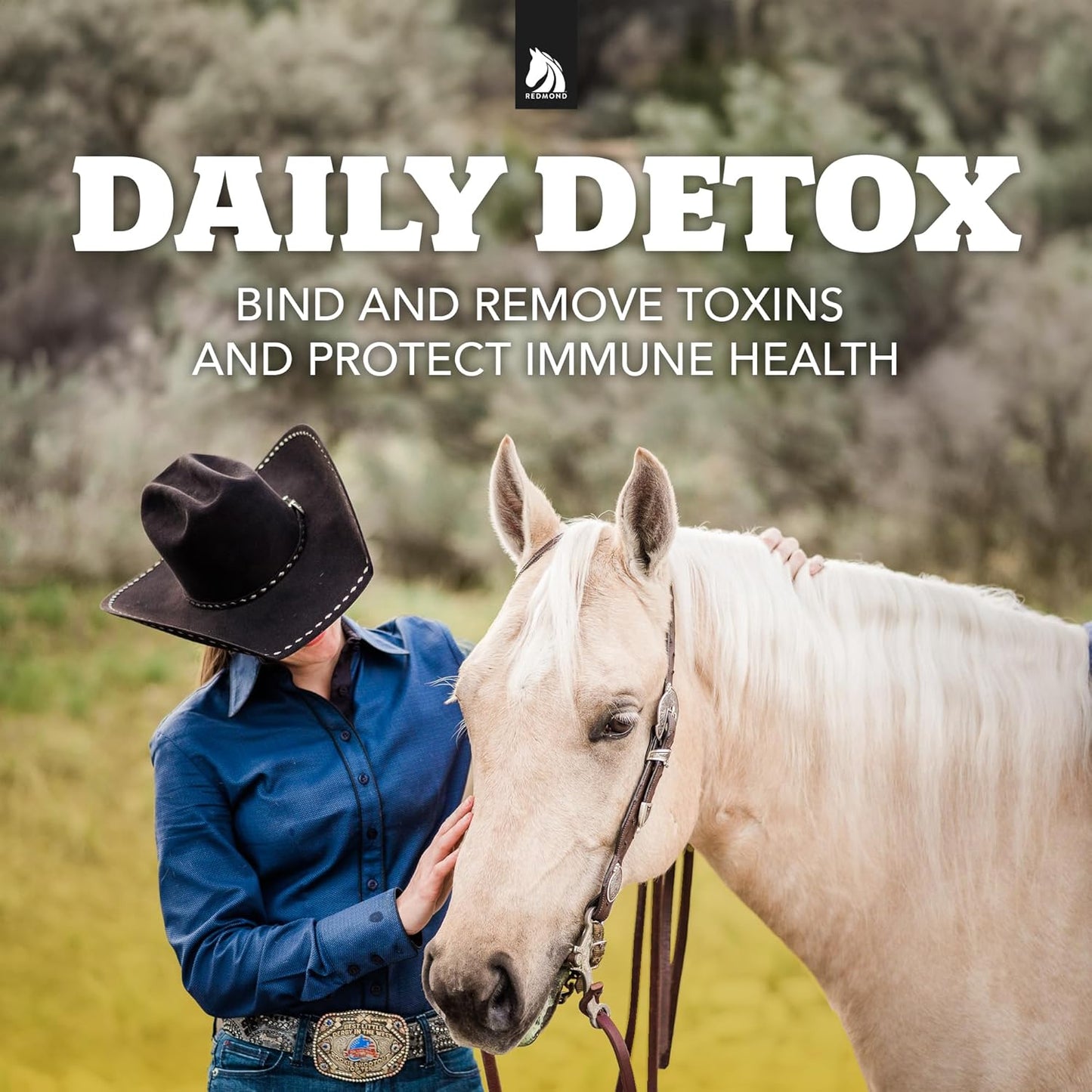 REDMOND Daily Gold Stress Relief for Horses - Natural Digestive & Ulcer Supplement