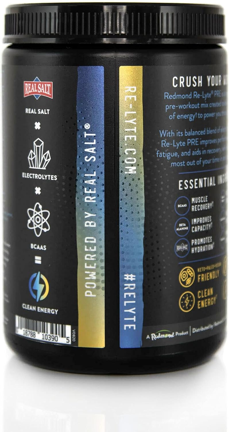 REDMOND Re-Lyte Blueberry Lemonade Pre-Workout Drink Mix - 15.87oz