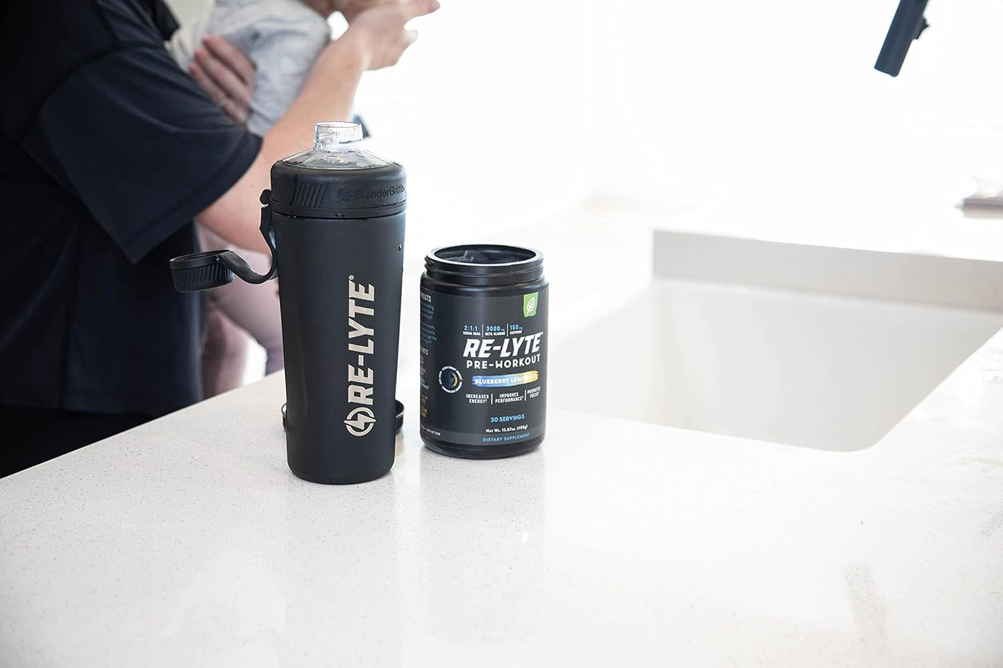 REDMOND Re-Lyte Blueberry Lemonade Pre-Workout Drink Mix - 15.87oz