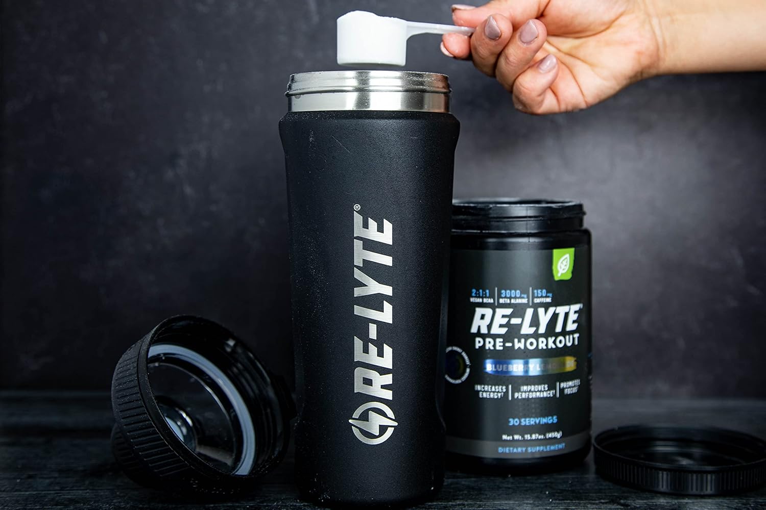 REDMOND Re-Lyte Blueberry Lemonade Pre-Workout Drink Mix - 15.87oz