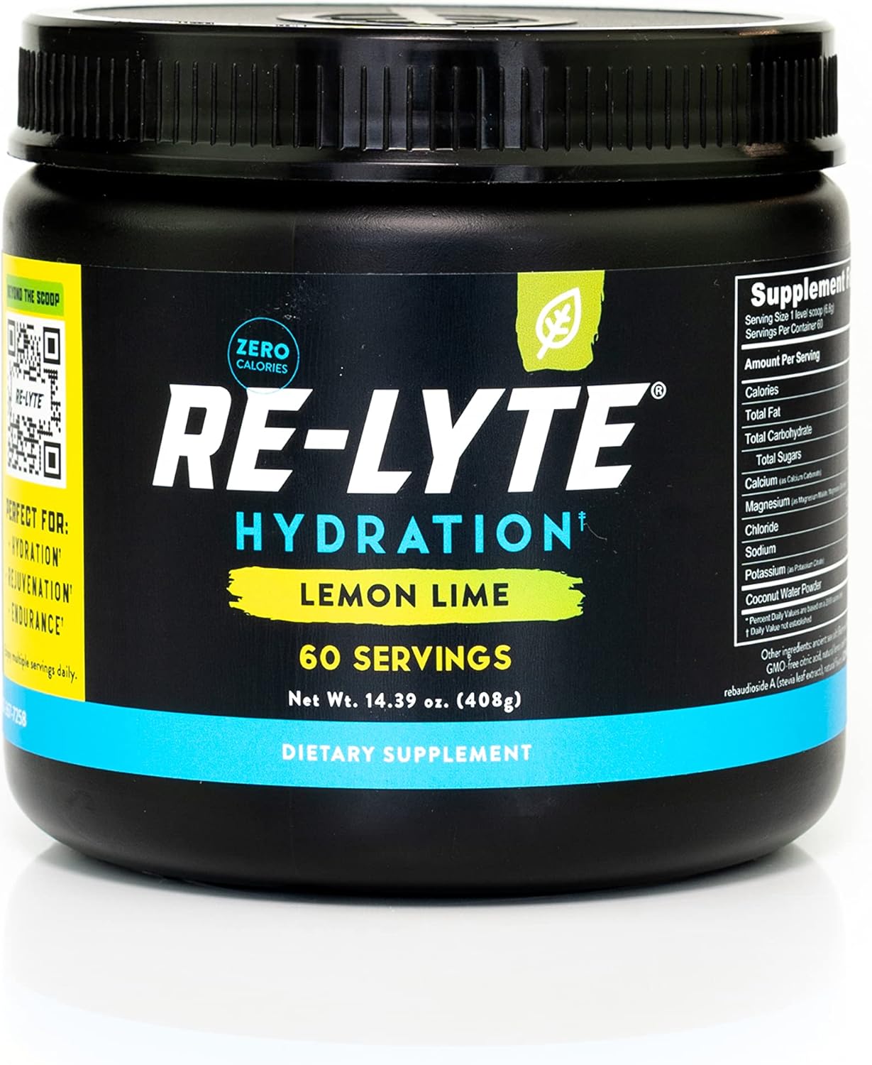 REDMOND Re-Lyte Electrolyte Drink Mix in Lemon Lime Flavor - Hydration Supplement for Active Lifestyles