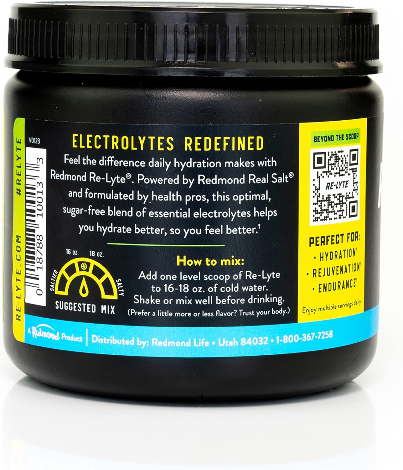 REDMOND Re-Lyte Electrolyte Drink Mix in Lemon Lime Flavor - Hydration Supplement for Active Lifestyles