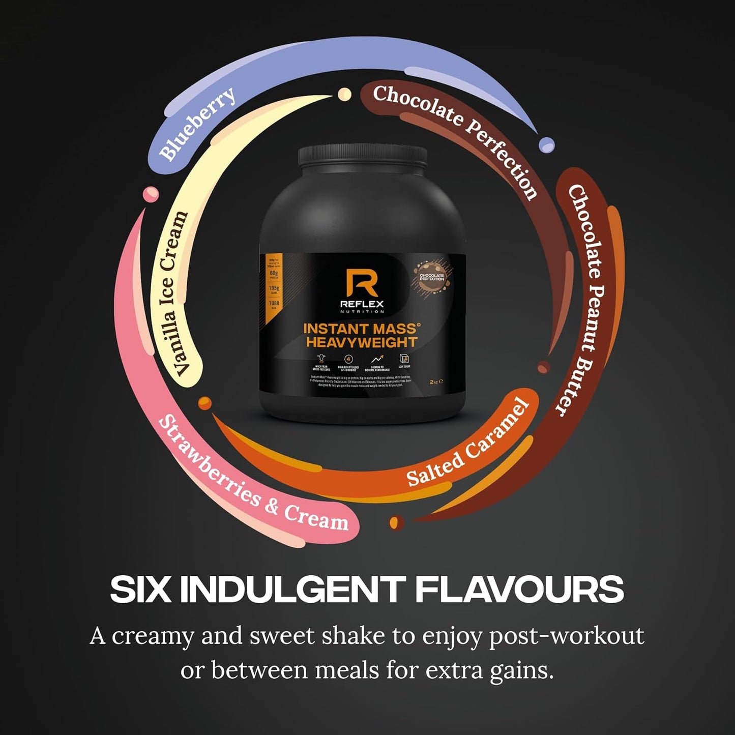 Reflex Nutrition Instant Mass Heavyweight, Chocolate Perfection - 2.4kg (2400g)