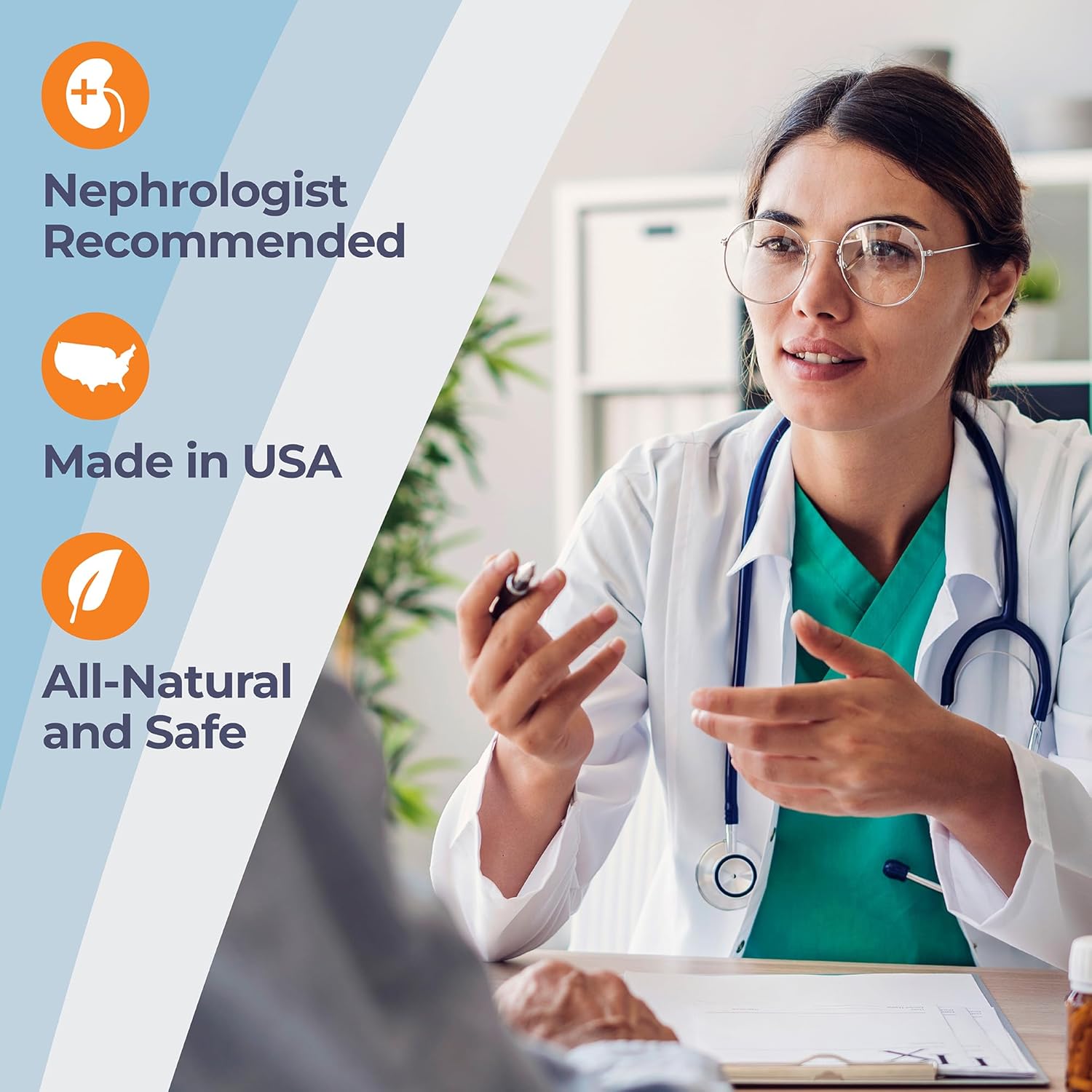 Renadyl Kidney Probiotic Supplement | Supports Urea, Creatinine, & Uric Acid | 45 Billion CFUs | Clinical Tested, Non-GMO | 60 Capsules, Made in USA