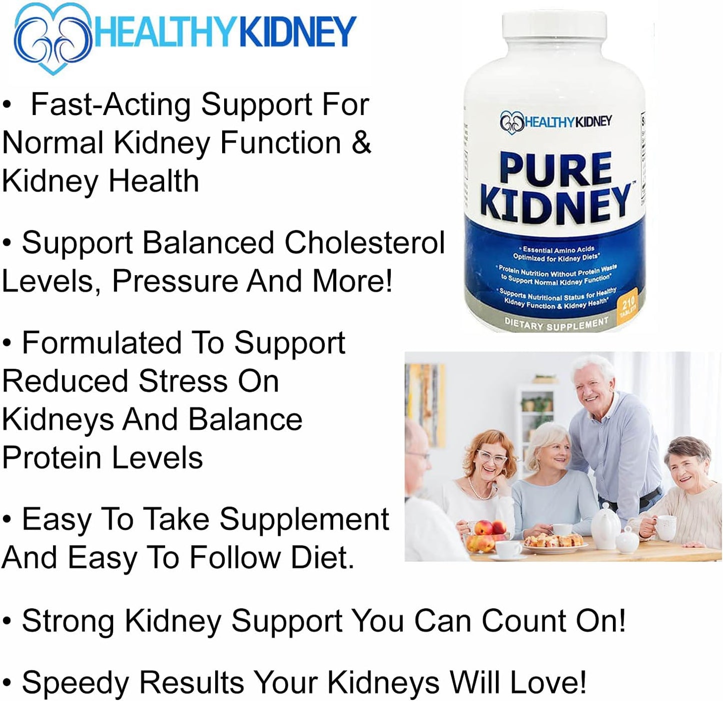 Renal Diet Cookbook and Kidney Health Supplement for Rejuvenation - 210 Pills Included