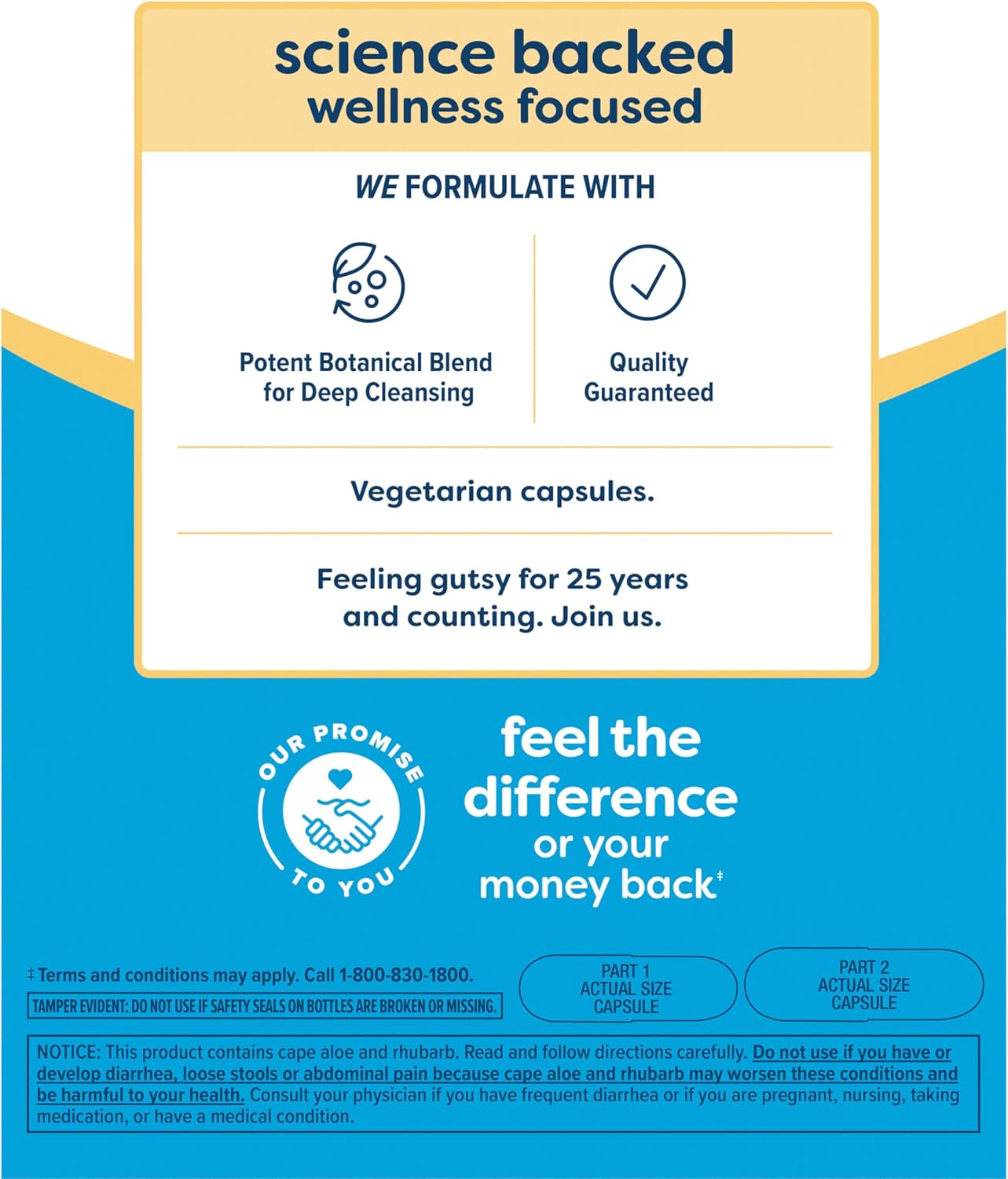 Renew Life Cleanse Smart Advanced Total Body Program - 2-Part Detox Cleanse for Digestive Regularity - Herbal Blend with Magnesium - Soy & Gluten-Free - 120 Count