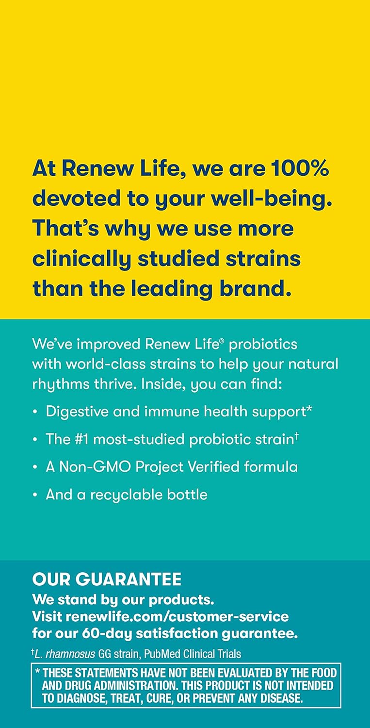 Renew Life Ultimate Flora Adult Ultimate Care Probiotic - 150 Billion CFUs - 30 Capsules - Variety Packaging