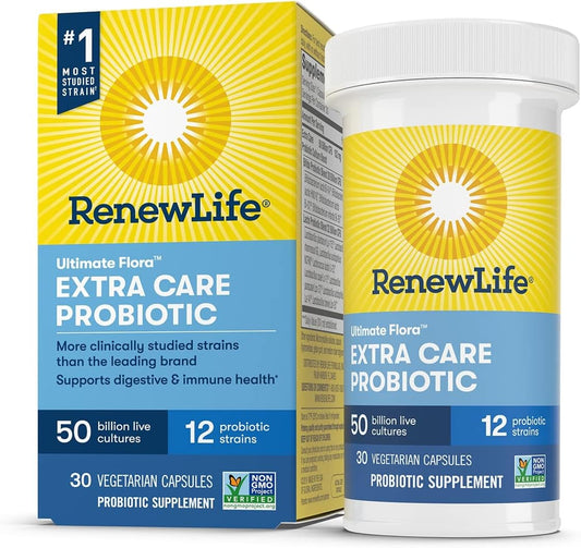 Renew Life Ultimate Flora Extra Care Probiotic - 30 Count, 50 Billion CFUs