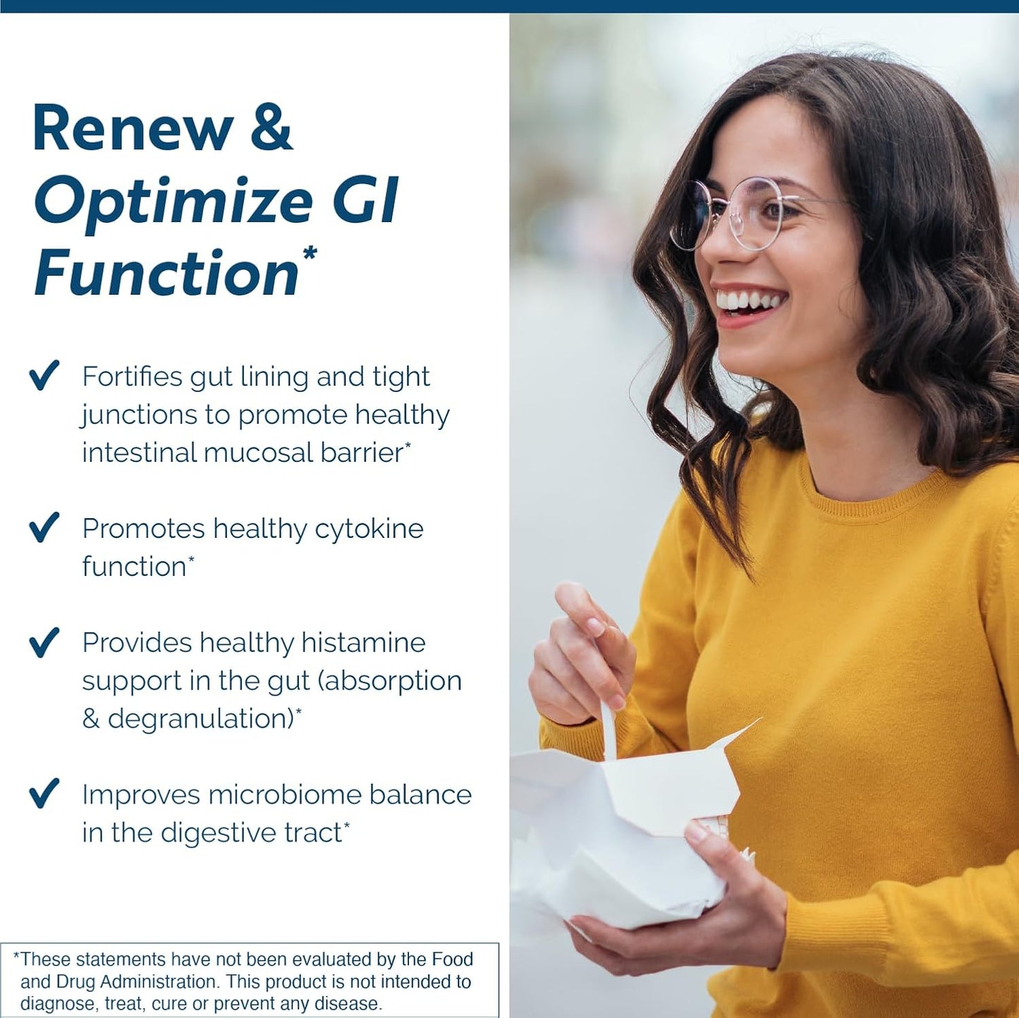 RenewGut+ - Gut Health Support with Collagen Peptides, Zinc Carnosine, DGL & N Acetyl Glucosamine - 120 Capsules